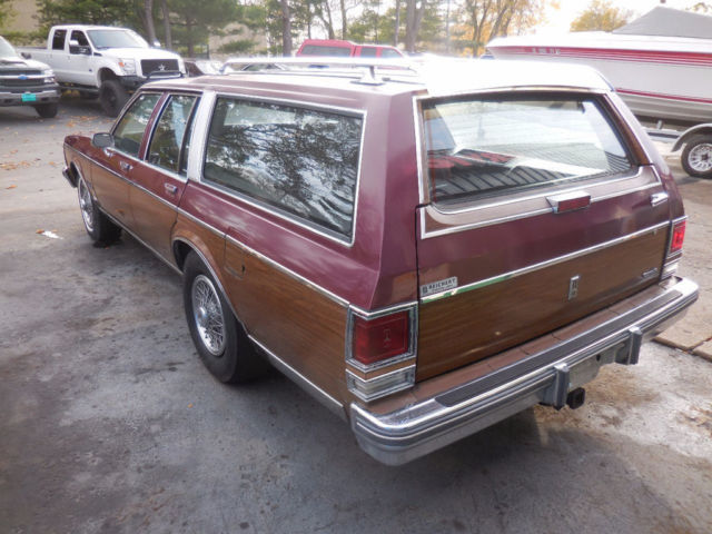 1988 Burgundy Oldsmobile Custom Cruiser Wagon