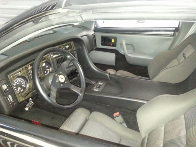1988 Black Pontiac Fiero Coupe
