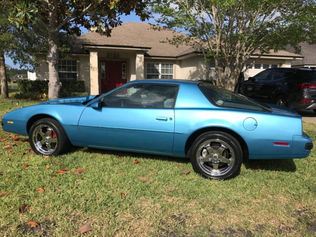 1988 Marina Blue Pontiac Firebird Coupe