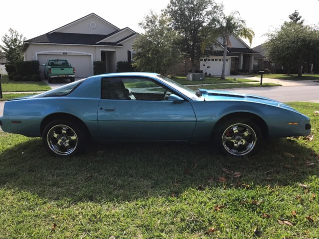 1988 Marina Blue Pontiac Firebird Coupe