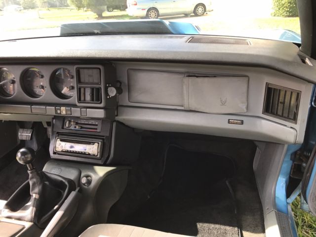 1988 Marina Blue Pontiac Firebird Coupe