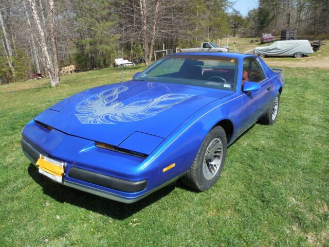 1988 Blue Pontiac Firebird Coupe
