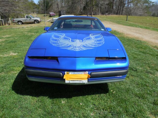 1988 Blue Pontiac Firebird Coupe