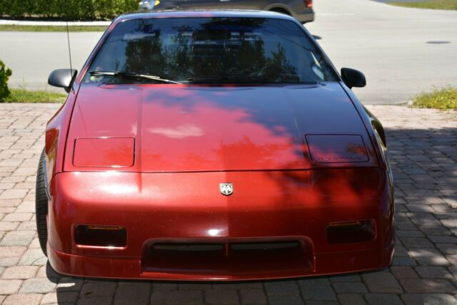 1988 Burgundy Pontiac Fiero Coupe