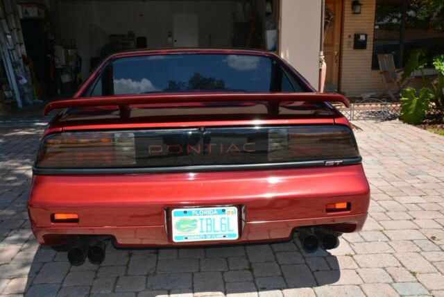 1988 Burgundy Pontiac Fiero Coupe
