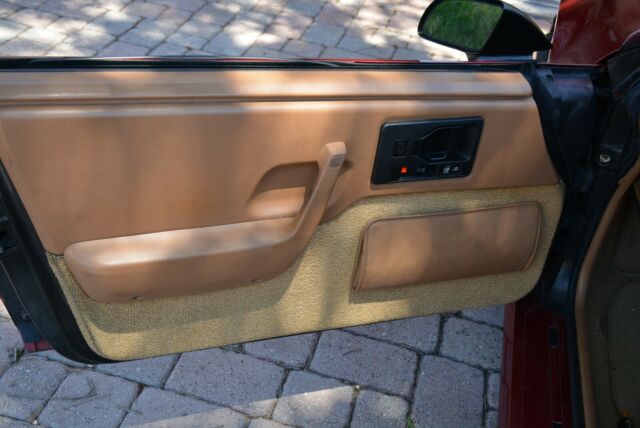 1988 Burgundy Pontiac Fiero Coupe