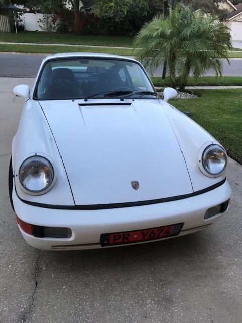 1989 White Porsche 911 Coupe
