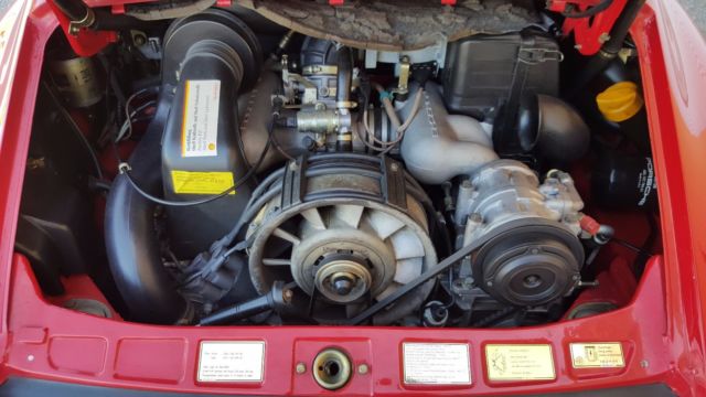 1988 Red Porsche 911 Convertible