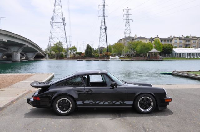 1988 Black Porsche 911 Coupe