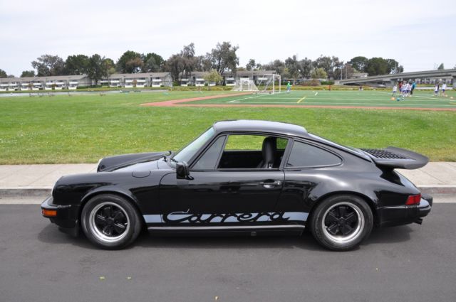 1988 Black Porsche 911 Coupe