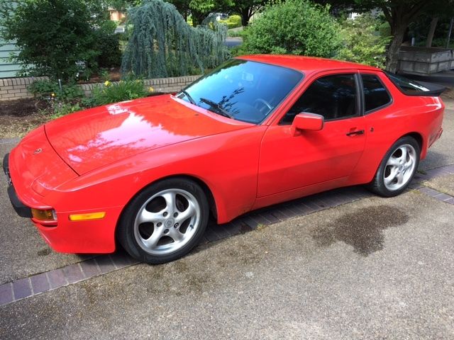1988 Red Porsche 944 Coupe