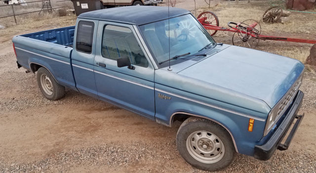 1988 Blue Ford Ranger Extended Cab Pickup