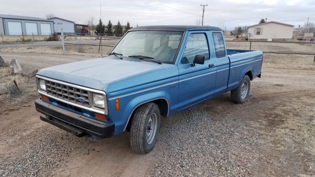1988 Blue Ford Ranger Extended Cab Pickup