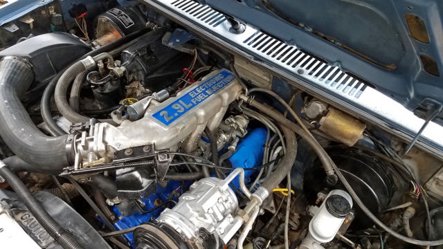 1988 Blue Ford Ranger Extended Cab Pickup