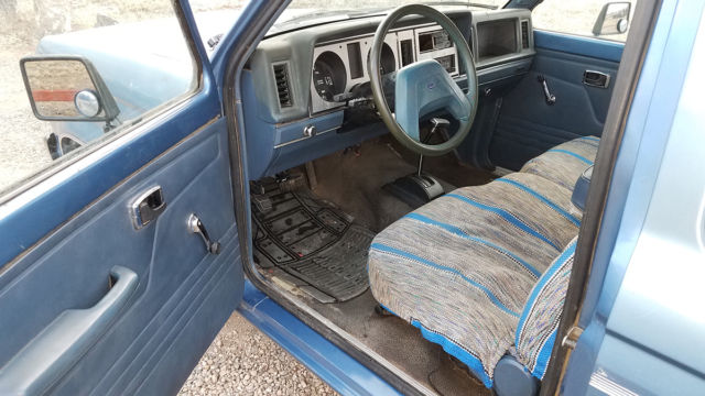 1988 Blue Ford Ranger Extended Cab Pickup