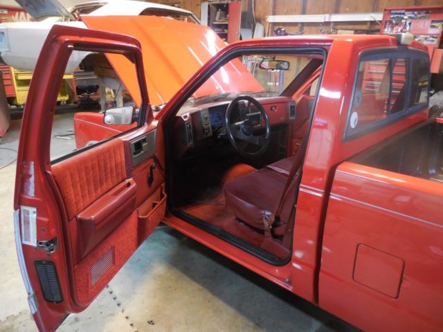 1988 Red Chevrolet S-10 Standard Cab Pickup