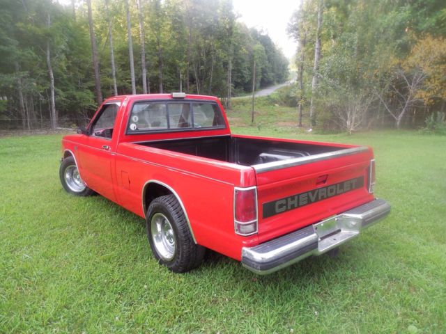1988 Red Chevrolet S-10 Standard Cab Pickup
