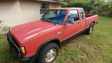 1988 Red Chevrolet S-10 Extended Cab Pickup