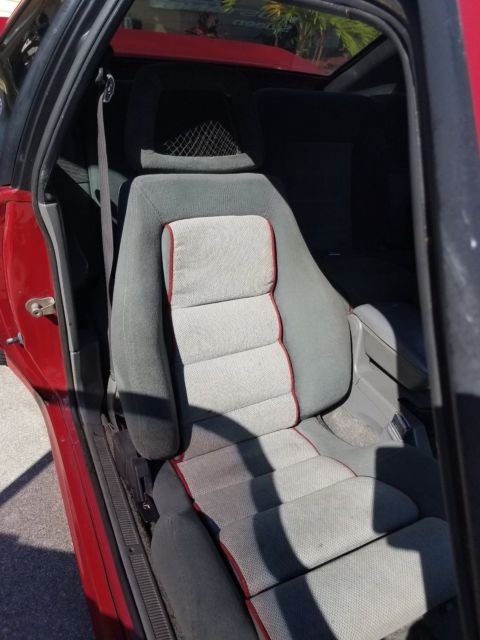 1988 Red Ford Mustang