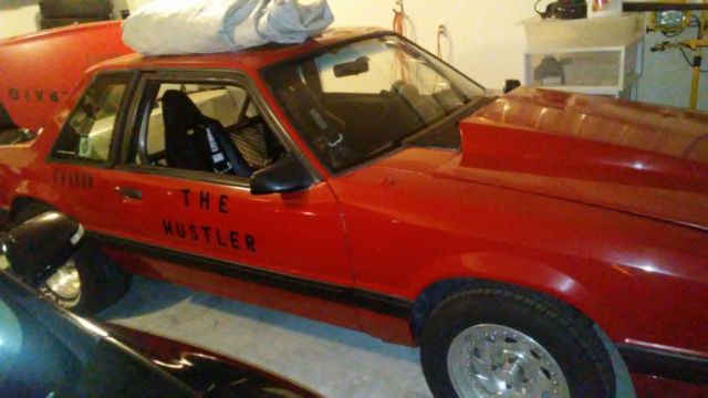 1988 Red Ford Mustang
