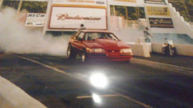 1988 Red Ford Mustang