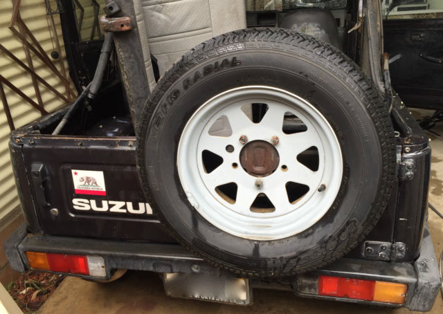 1988 Black Suzuki Samurai Convertible