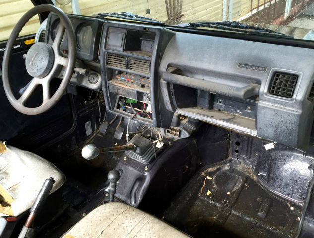 1988 Black Suzuki Samurai Convertible