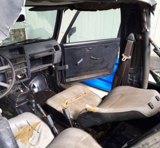 1988 Black Suzuki Samurai Convertible