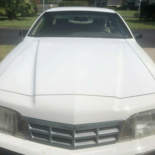 1988 White Ford Thunderbird Coupe