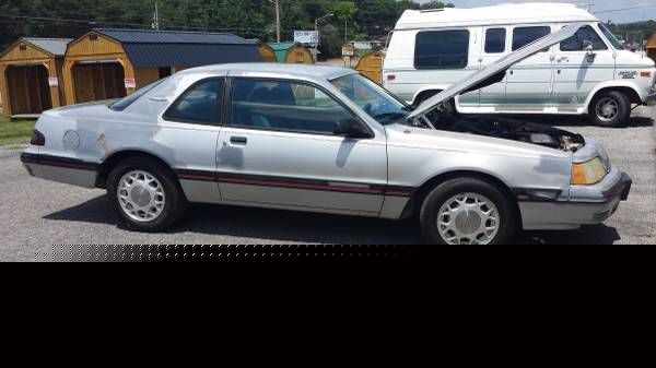 1988 Silver Ford Thunderbird Sedan