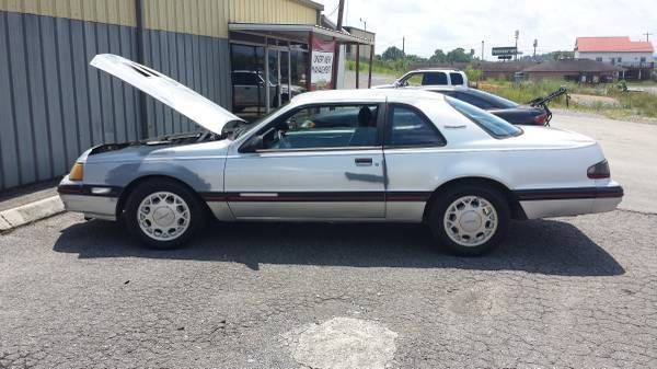 1988 Silver Ford Thunderbird Sedan