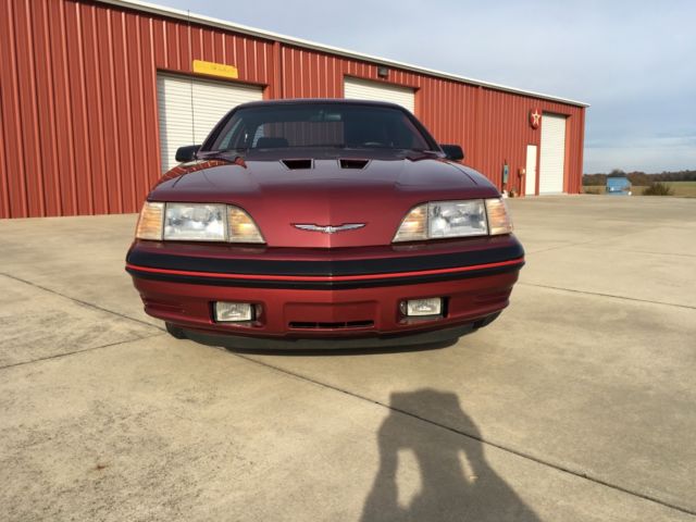 1988 Burgundy Ford Thunderbird Coupe