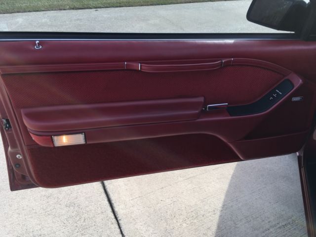 1988 Burgundy Ford Thunderbird Coupe