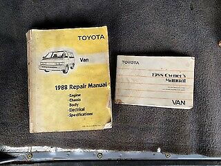 1988 Blue Toyota 4x4 Van Extended Passenger Van