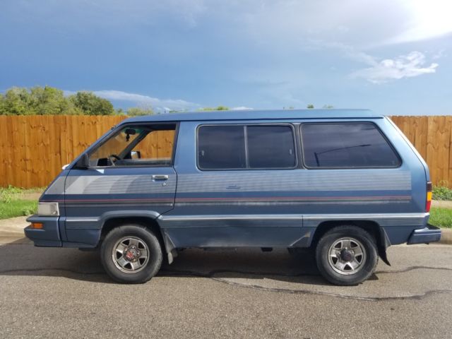 1988 Blue Toyota Van Wagon Minivan