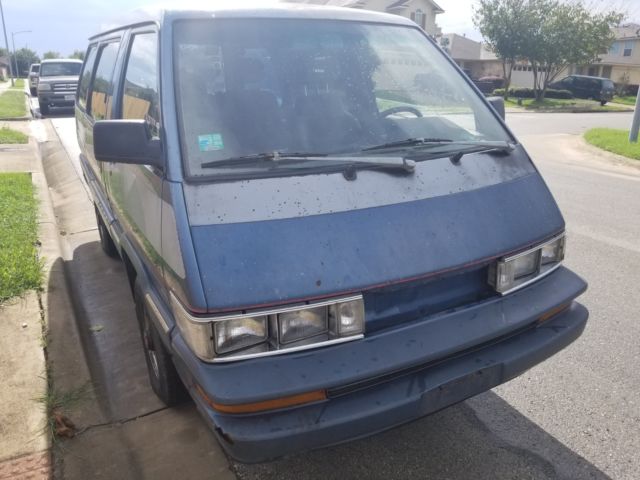 1988 Blue Toyota Van Wagon Minivan