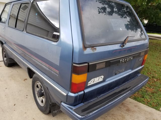 1988 Blue Toyota Van Wagon Minivan