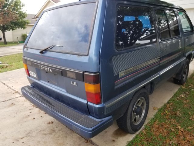 1988 Blue Toyota Van Wagon Minivan