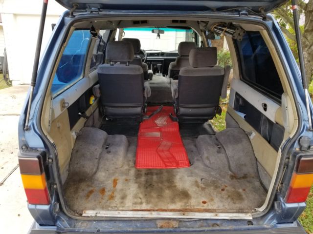1988 Blue Toyota Van Wagon Minivan