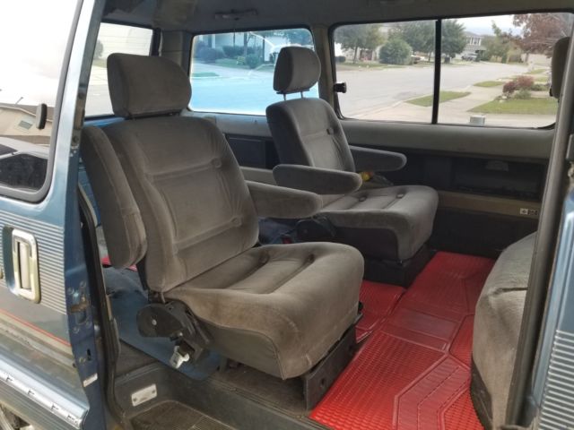 1988 Blue Toyota Van Wagon Minivan