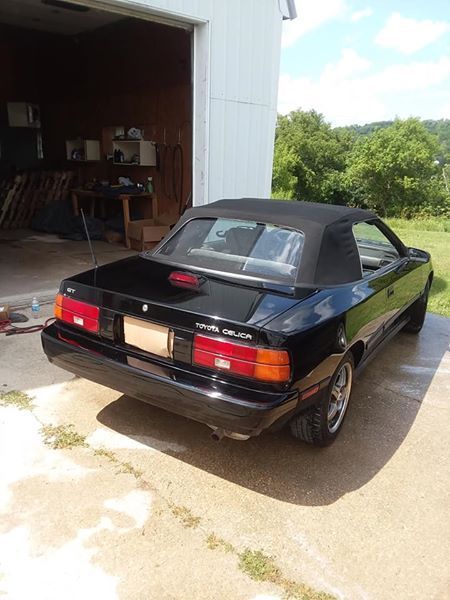 1988 Black Toyota Celica Convertible