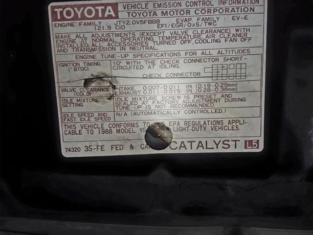 1988 Black Toyota Celica Convertible