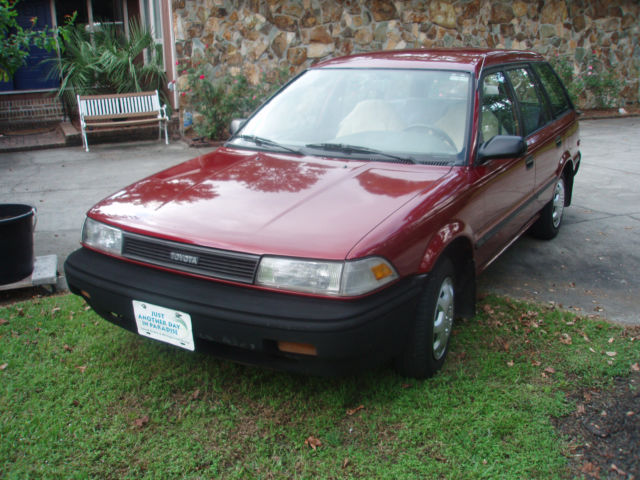 1988 Burgandy Toyota Corolla Wagon