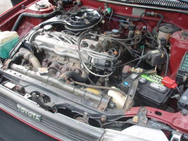 1988 Burgandy Toyota Corolla Wagon