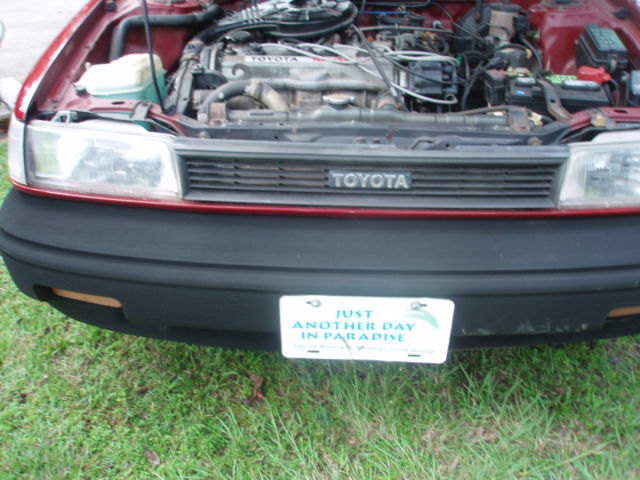 1988 Burgandy Toyota Corolla Wagon