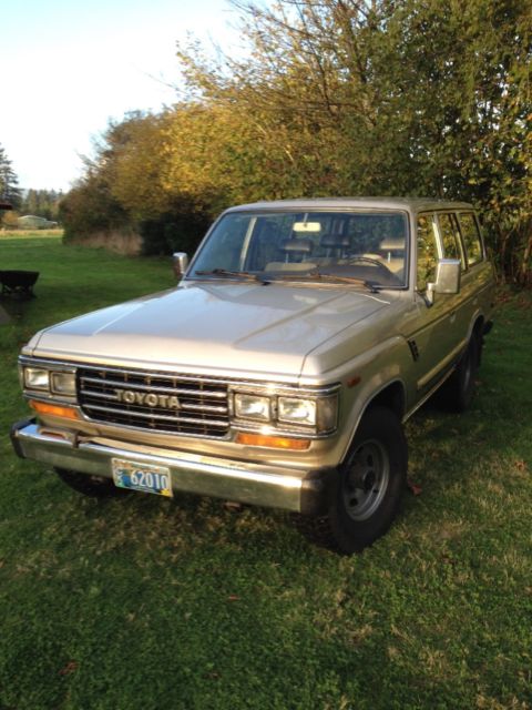 1988 Gold Toyota Land Cruiser SUV