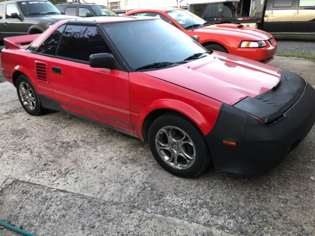 1988 Red Toyota MR2 Coupe