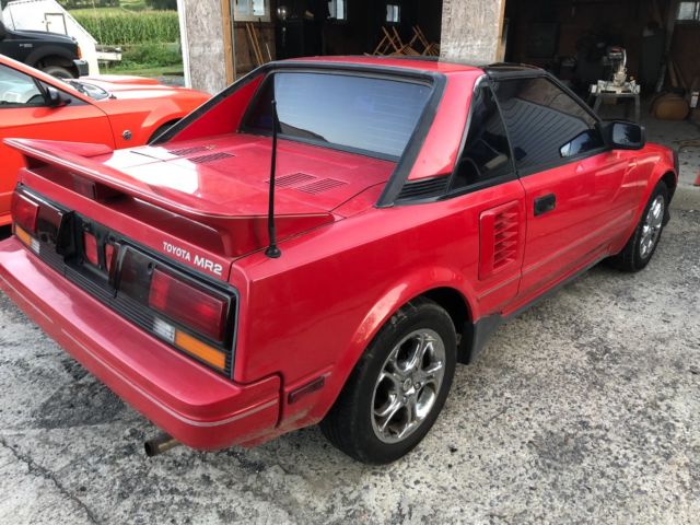 1988 Red Toyota MR2 Coupe