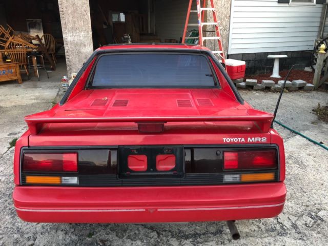1988 Red Toyota MR2 Coupe