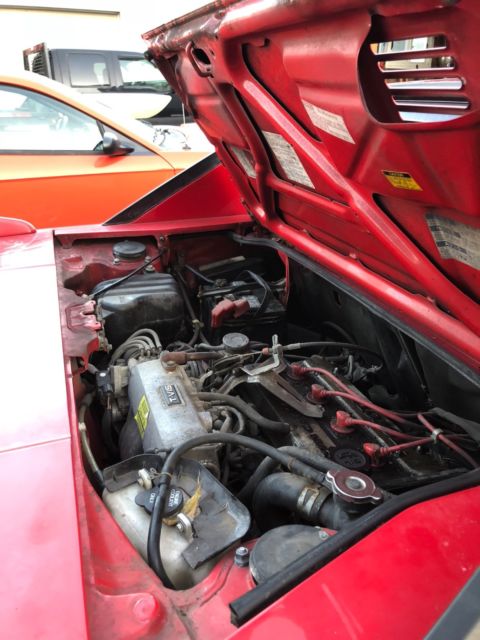 1988 Red Toyota MR2 Coupe